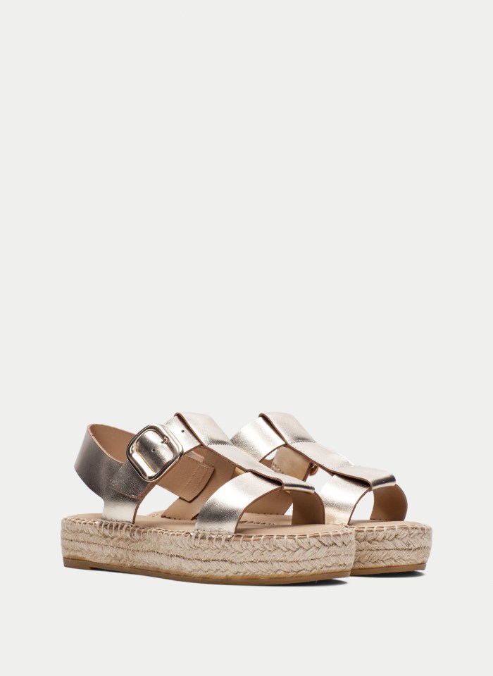 Hispanitas Espadrilles Yute Oro