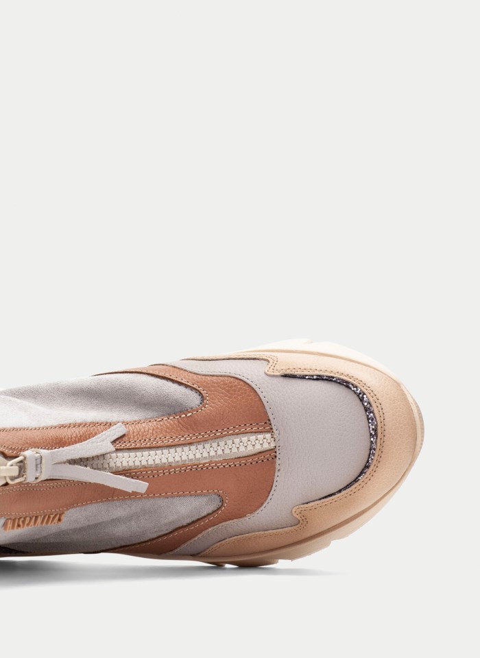 Hispanitas Botin Sport Helsinki Gris Tierra Glitter