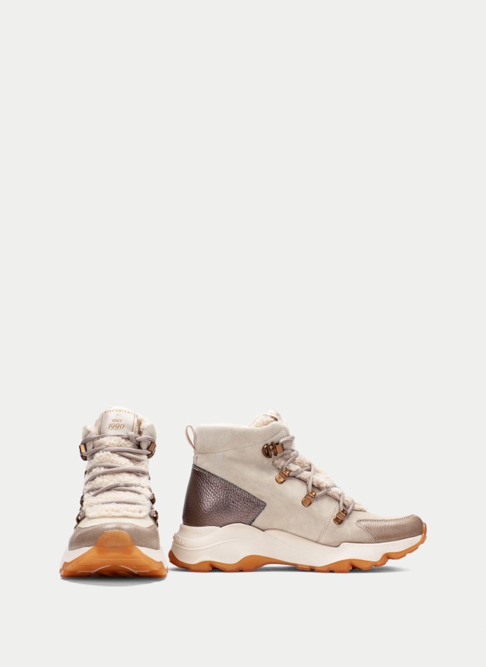 Hispanitas Botin Sport Nepal Crema Taupe