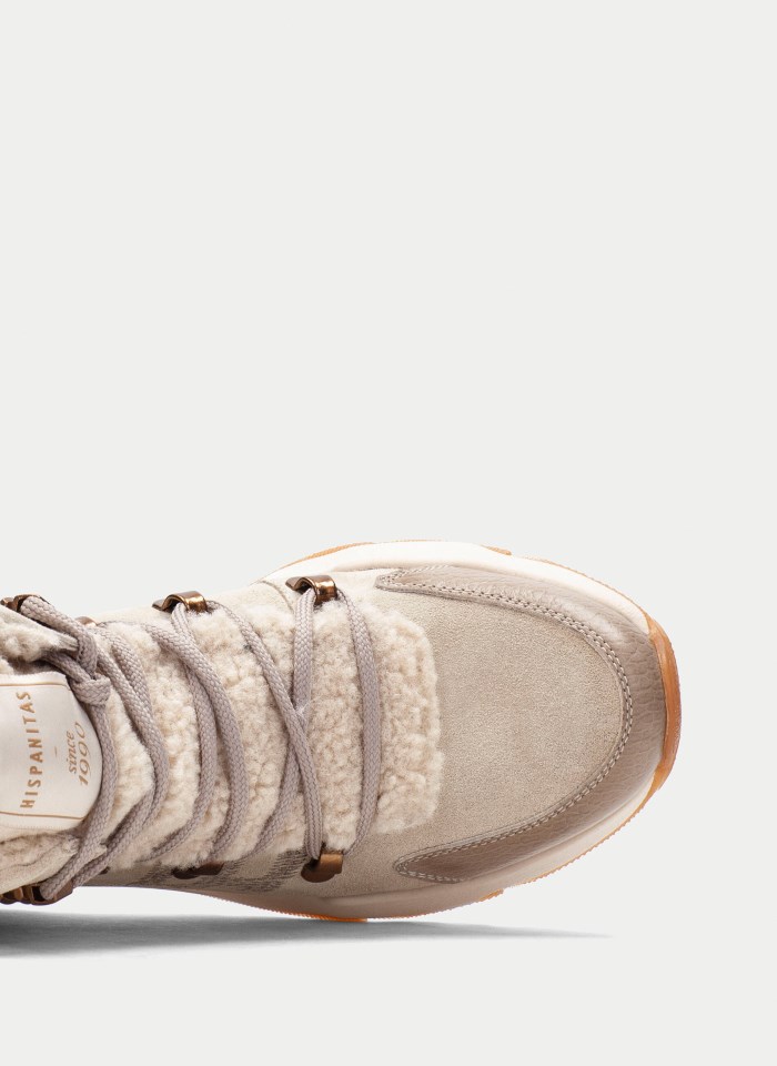 Hispanitas Botin Sport Nepal Crema Taupe