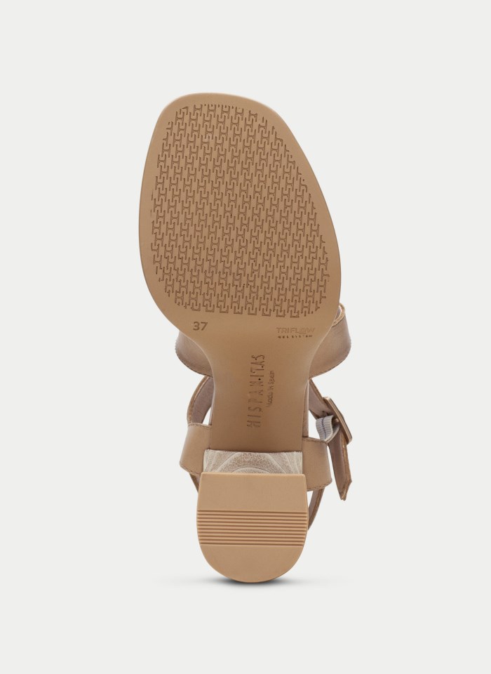 Hispanitas Sandalia Tacón Tahiti Desert