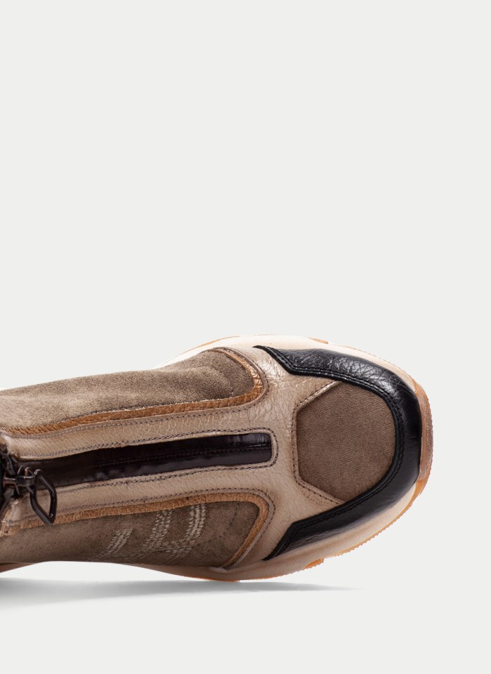 Hispanitas Botin Sport Nepal Negro Taupe Pony