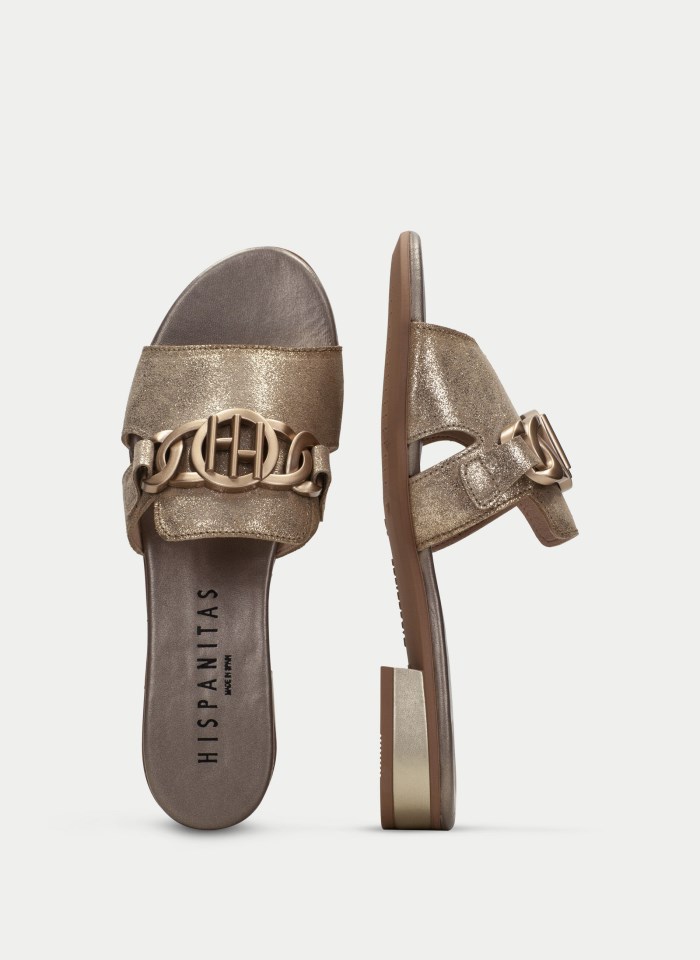 Hispanitas Sandalia Plana Lena Platino