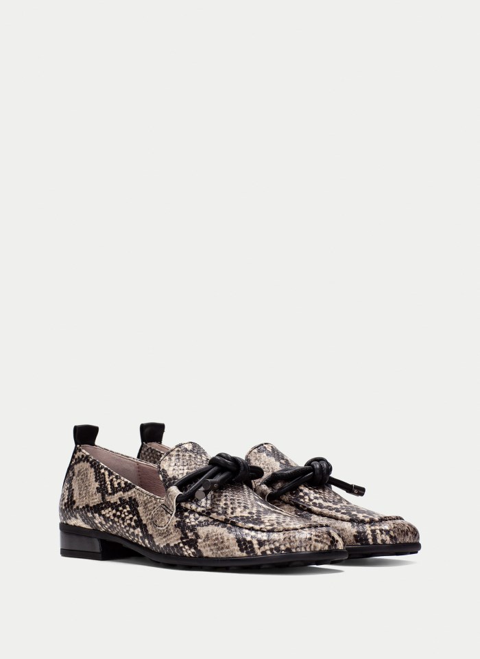 Hispanitas Mocasín Genova Python Taupe