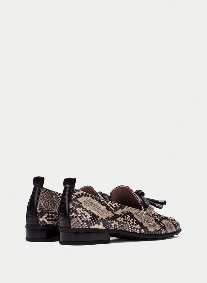 Hispanitas Mocasín Genova Python Taupe