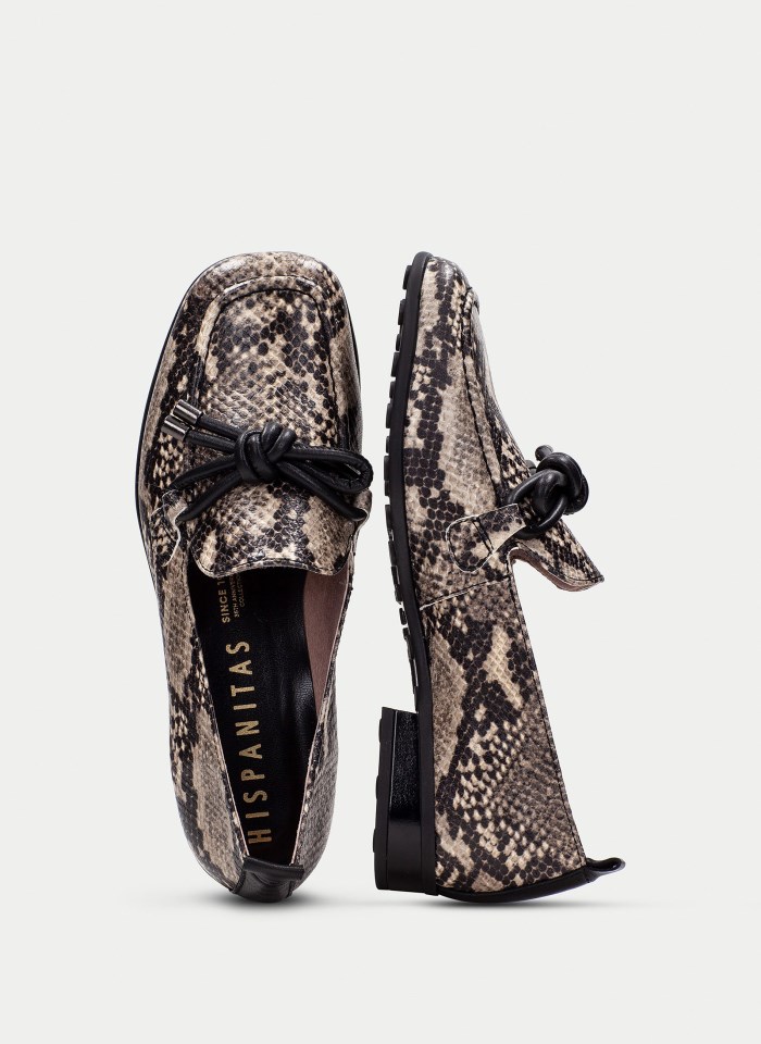 Hispanitas Mocasín Genova Python Taupe
