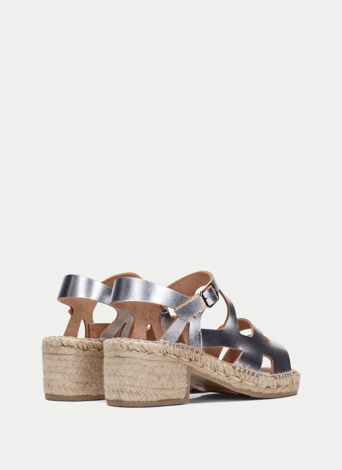 Hispanitas Espadrilles Yute Plata