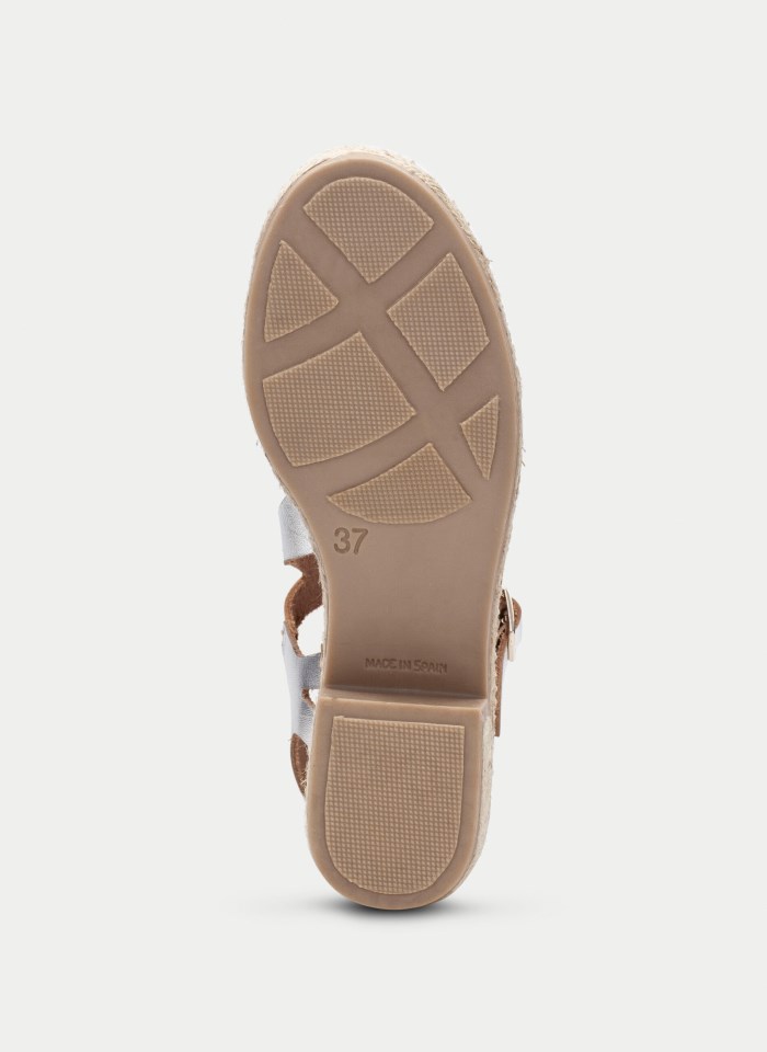 Hispanitas Espadrilles Yute Plata