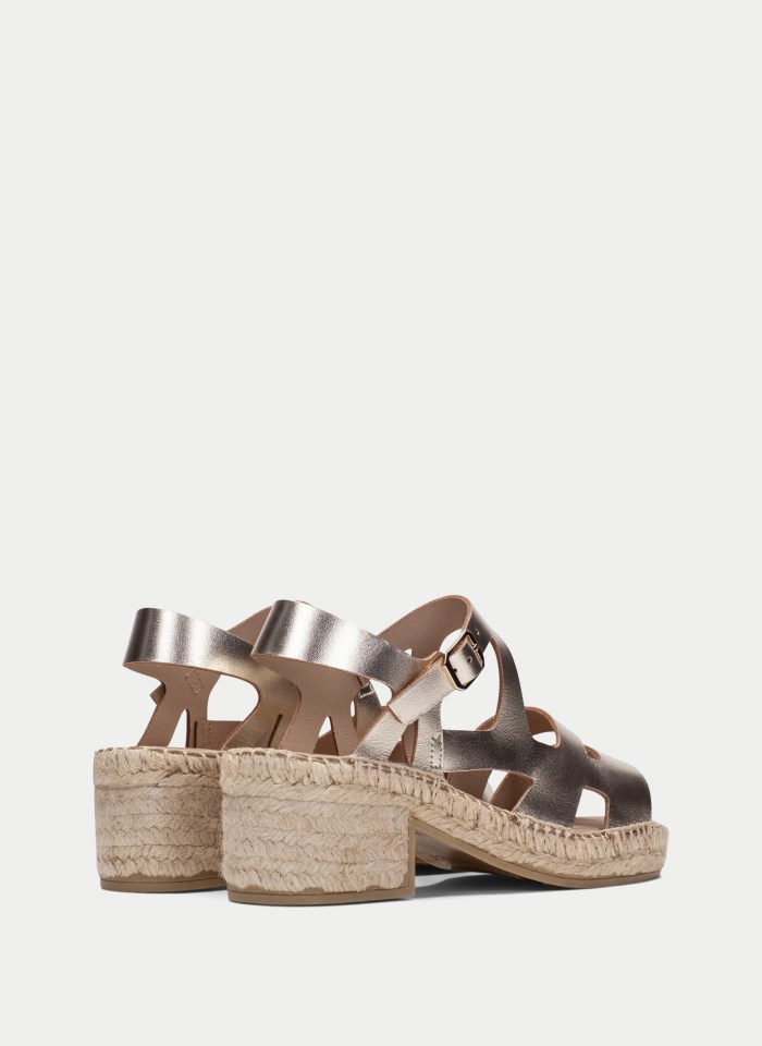 Hispanitas Espadrilles Yute Oro