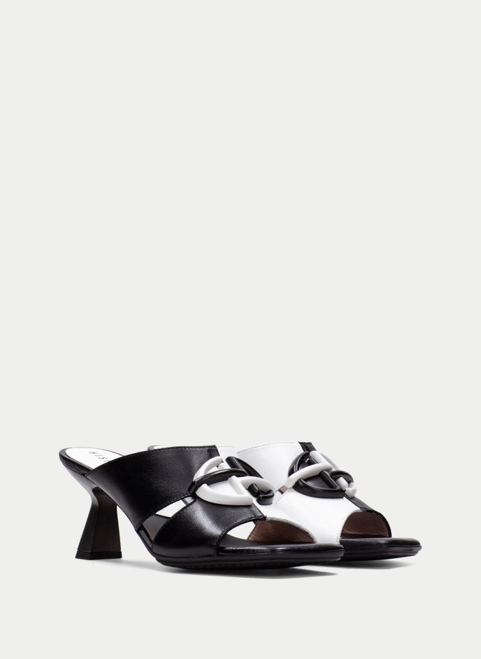 Hispanitas Sandalia Destalonada Danielle Negro Blanco