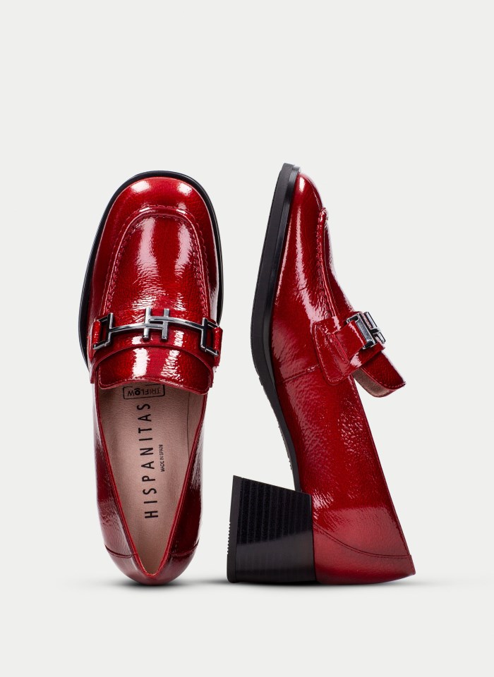 Hispanitas Mocasín Milan Rojo