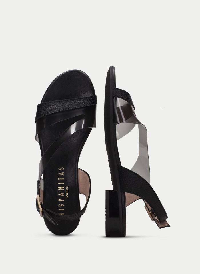 Hispanitas Sandalia Plana Lena Negro