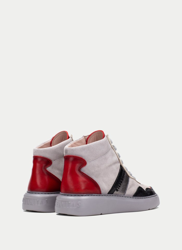 Hispanitas Botin Sport Oceania Negro Gris Rojo