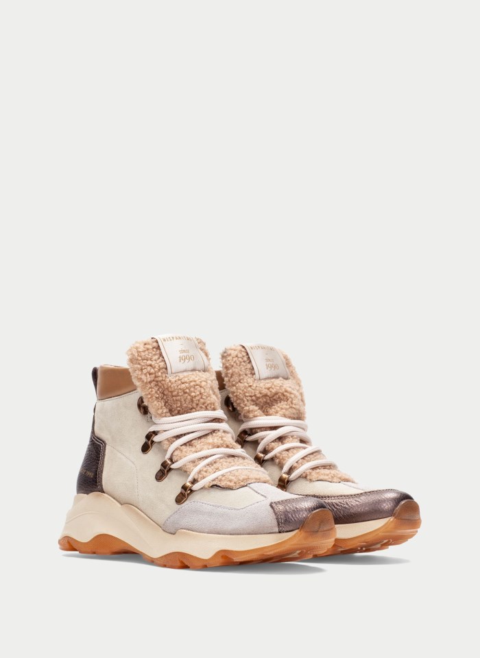 Hispanitas Botin Sport Nepal Crema Biscuit