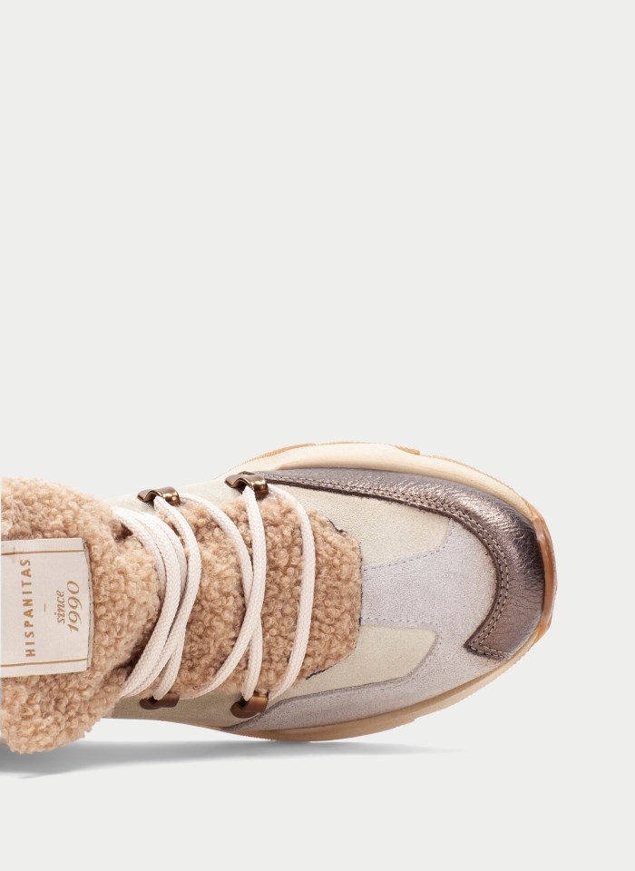 Hispanitas Botin Sport Nepal Crema Biscuit