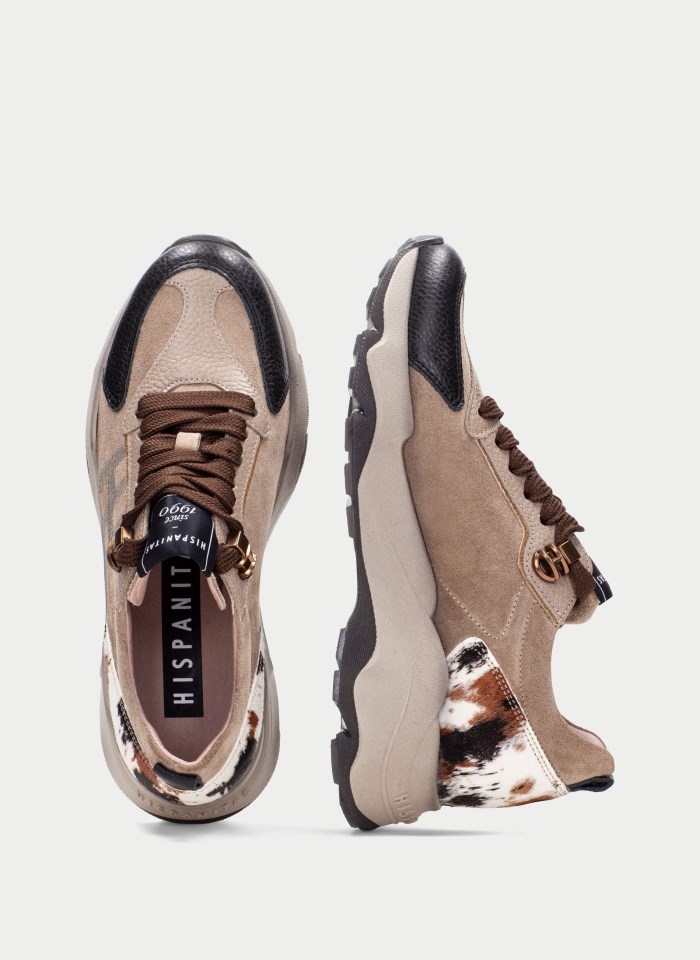 Hispanitas Deportivo Nepal Negro Taupe Pony