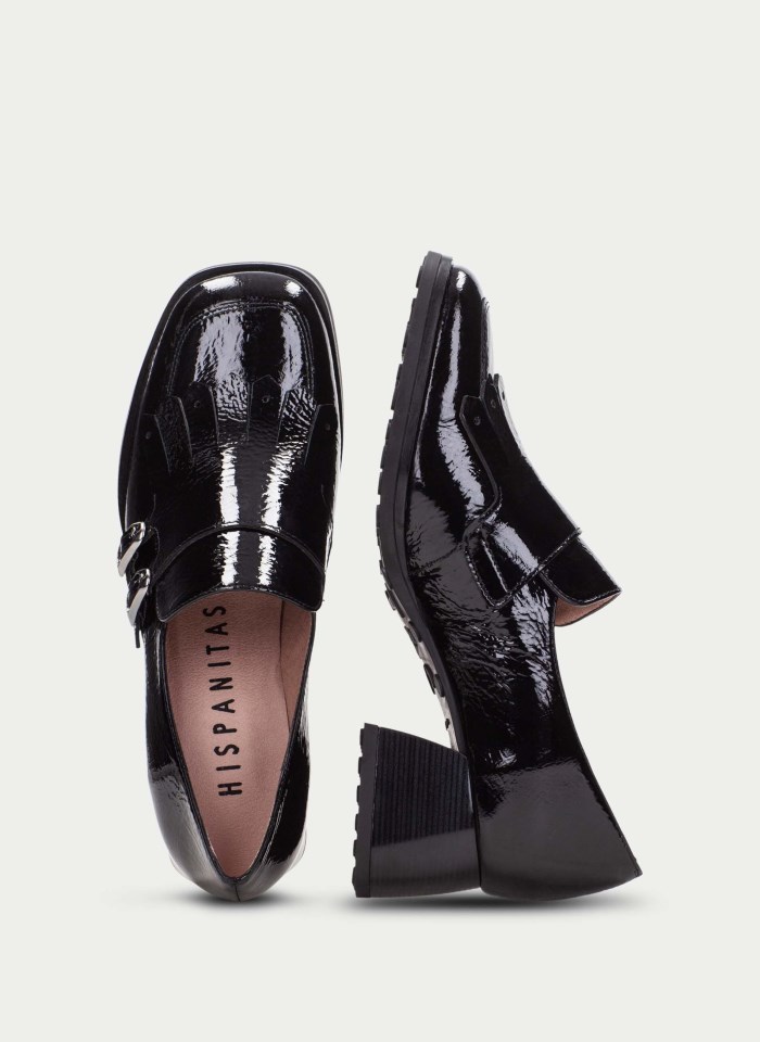 Hispanitas Zapatos Con Hebilla Marsella Negro