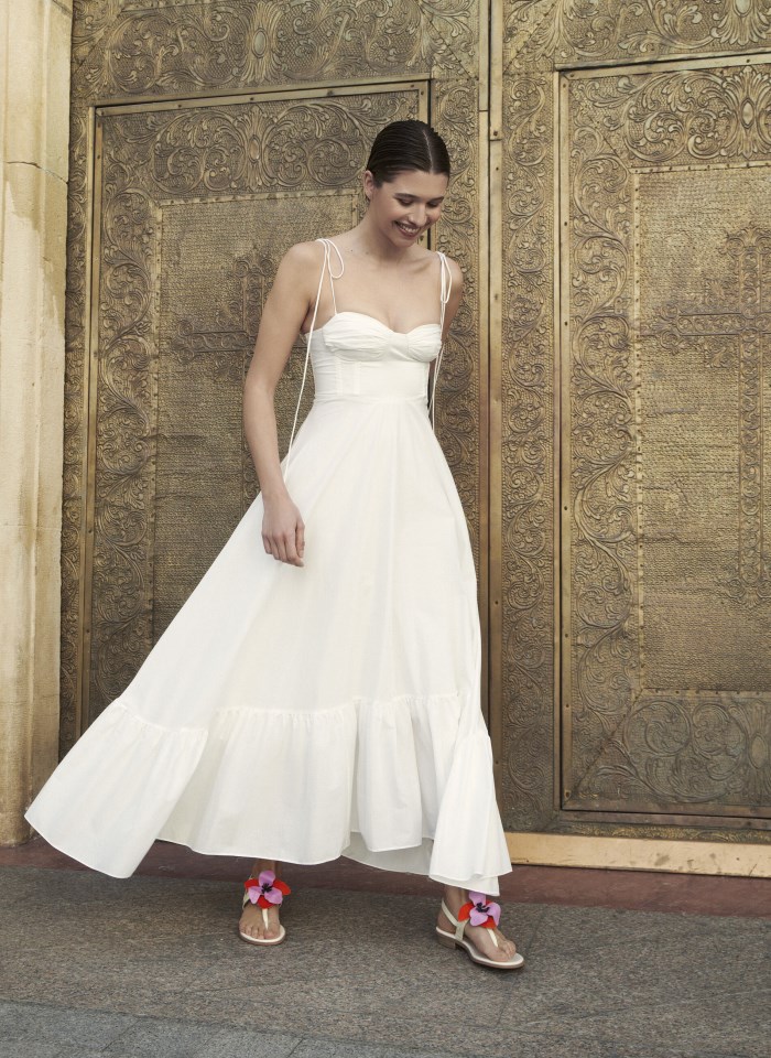 Hispanitas Sandalia Plana Ibiza Crema Violet