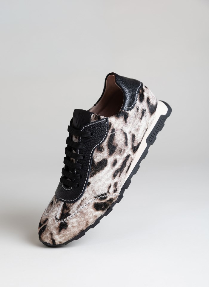 Hispanitas Deportivo Zinnia Leopardo Blanco Negro