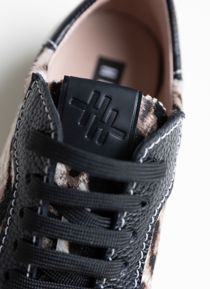 Hispanitas Deportivo Zinnia Leopardo Blanco Negro