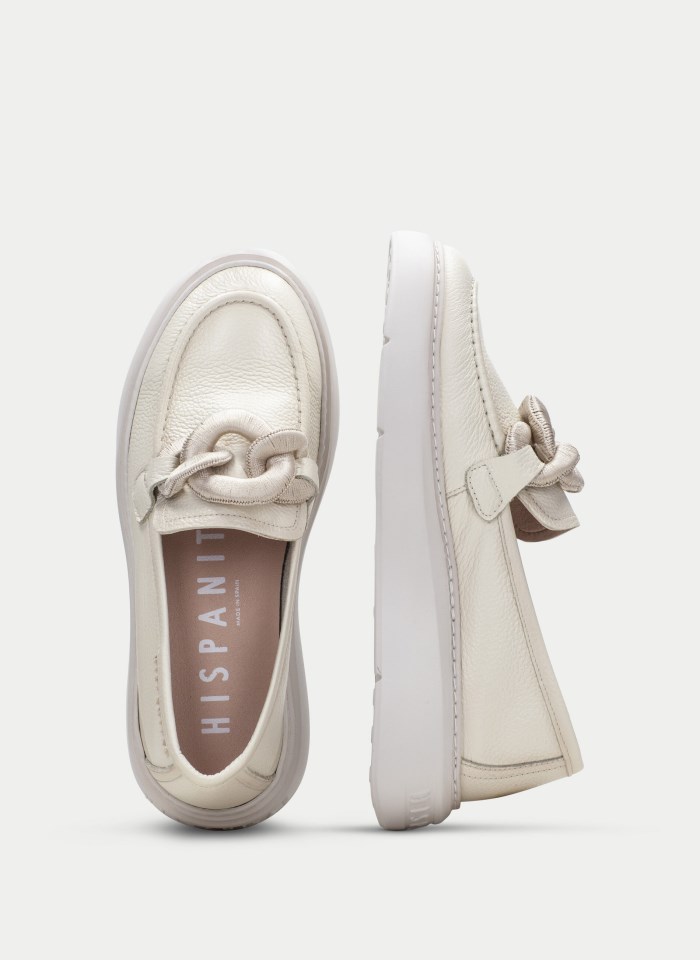 Hispanitas Mocasín Sport Oceania Crema