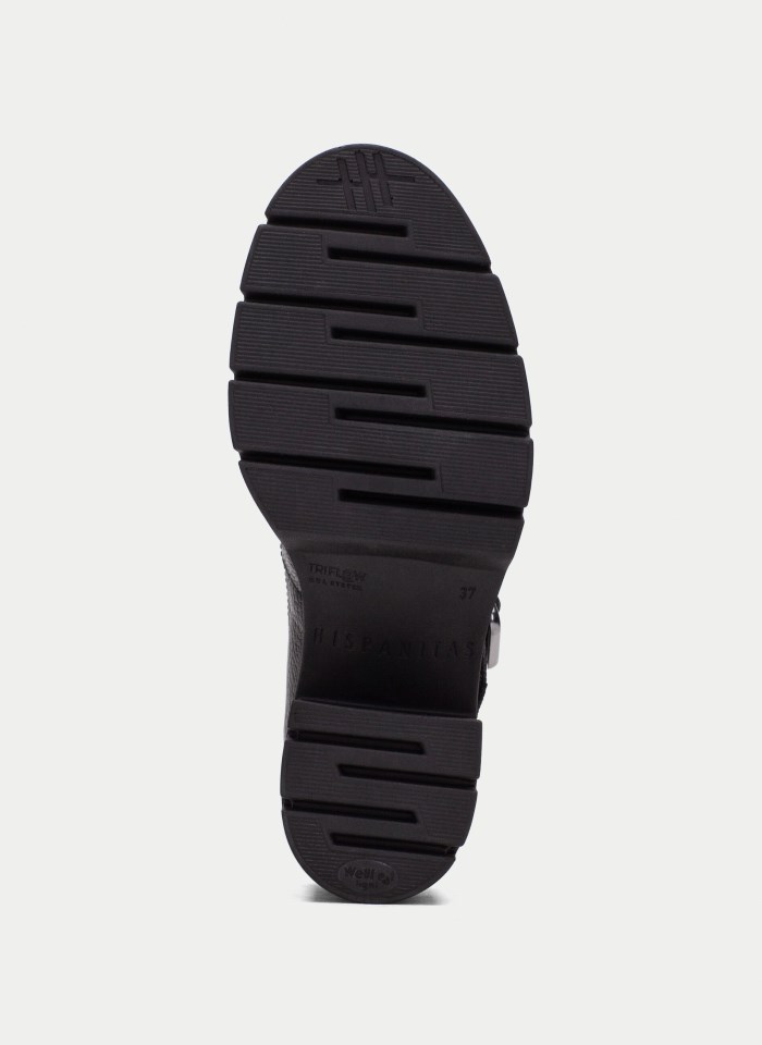 Hispanitas T Strap Zurich Negro Cebra