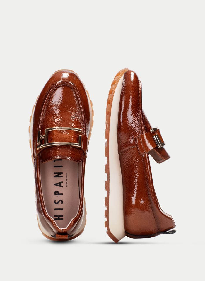 Hispanitas Mocasín Sport Loira Cuero