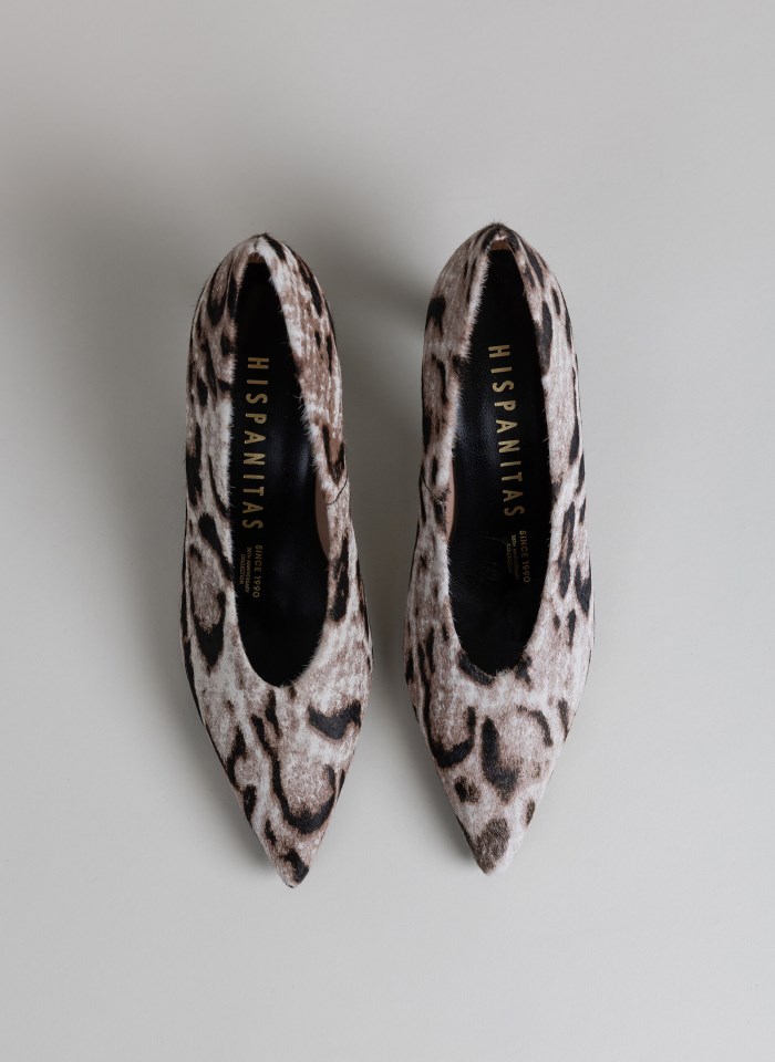 Hispanitas Salón Giorgia Leopardo Blanco Negro