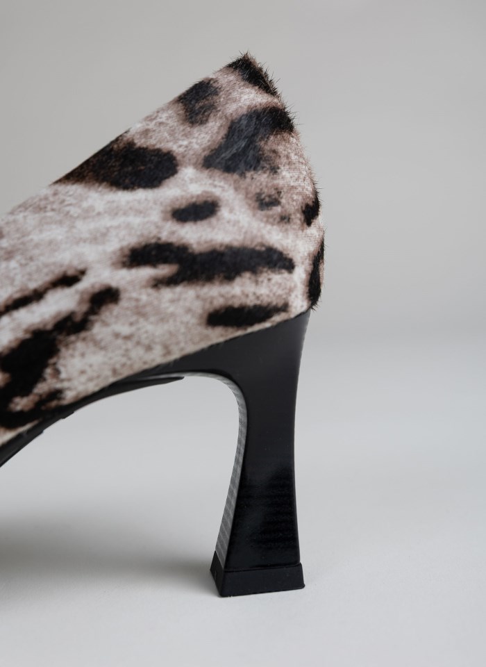 Hispanitas Salón Giorgia Leopardo Blanco Negro