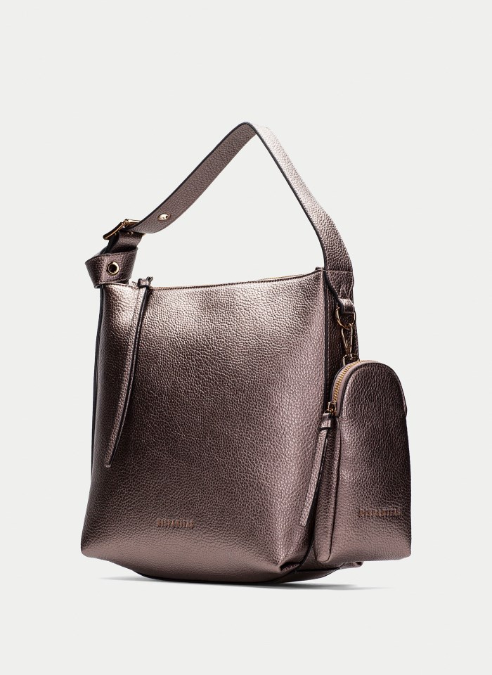 Hispanitas Hobo Taupe Metalizado