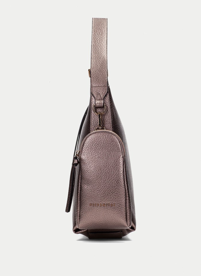 Hispanitas Hobo Taupe Metalizado