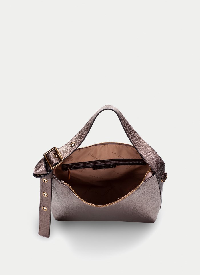 Hispanitas Hobo Taupe Metalizado