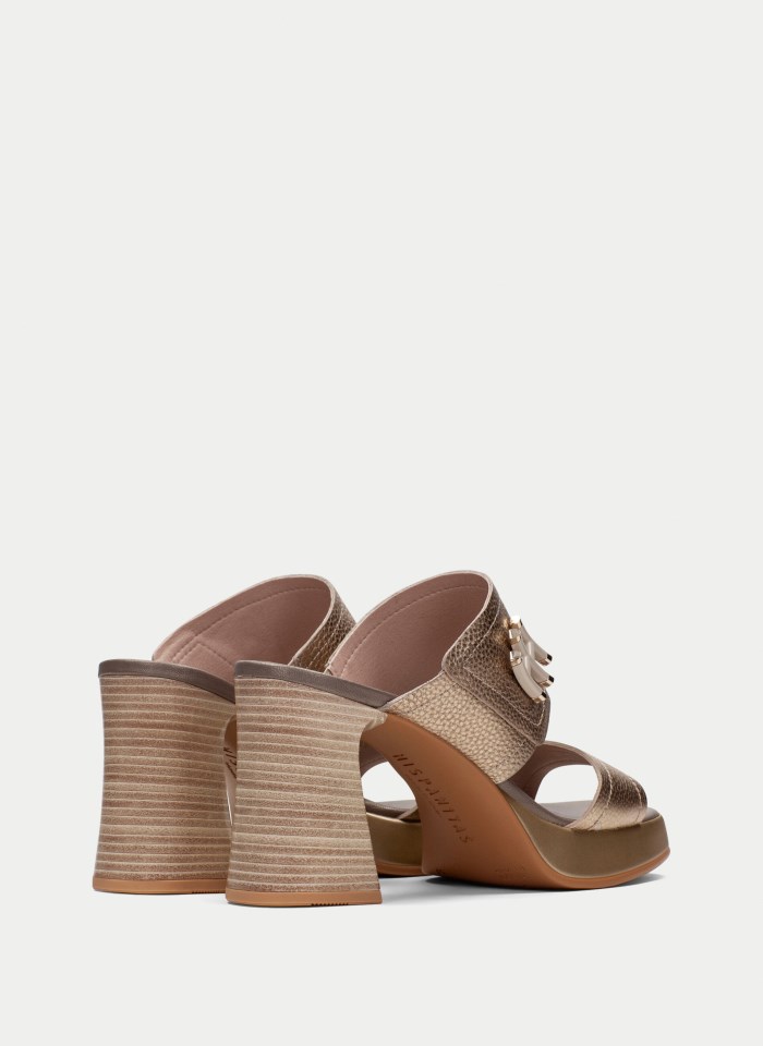 Hispanitas Sandalia Tacón Tahiti Oro