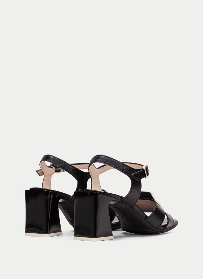 Hispanitas Sandalia Tacón Mallorca Negro