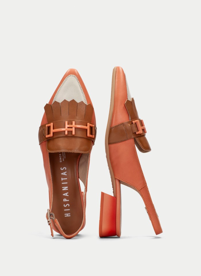 Hispanitas Zapato Plano Dali Cuero Coral