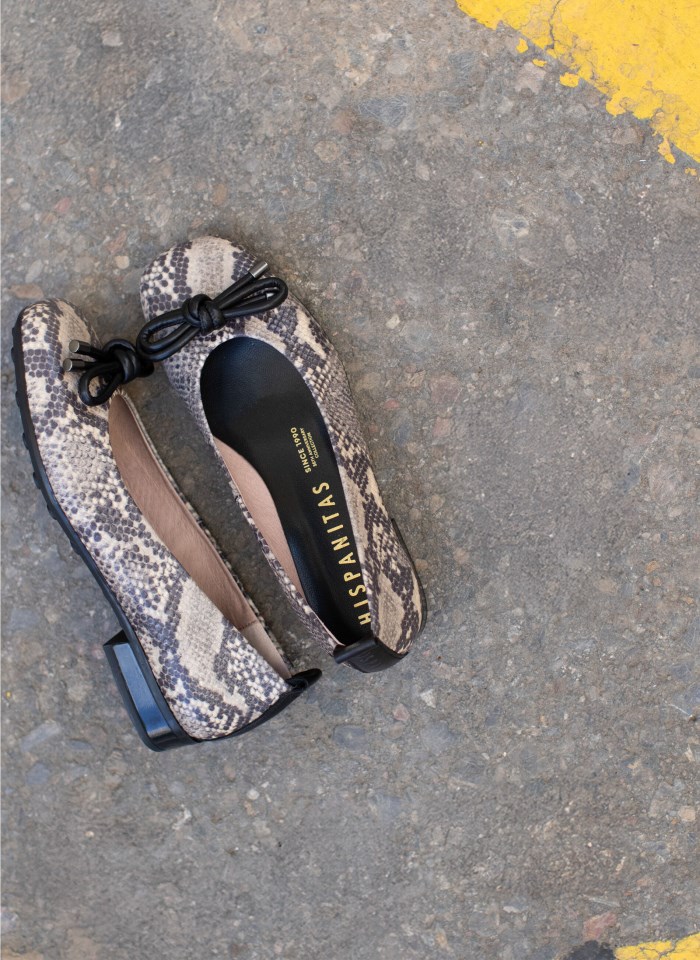 Hispanitas Bailarina Genova Python Taupe