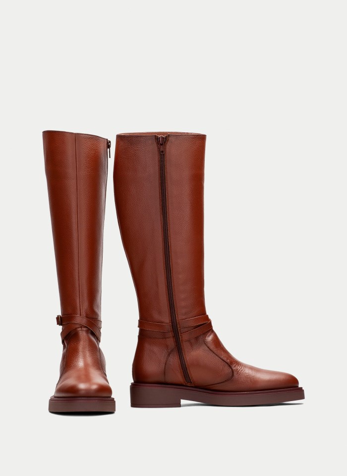 Hispanitas Bota Brooklyn Cuero