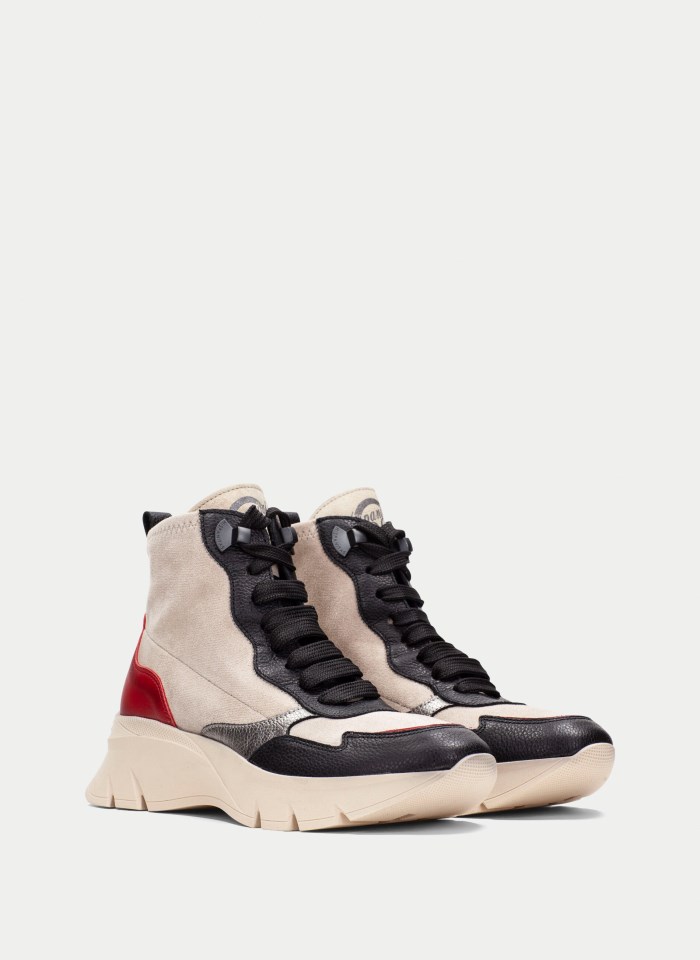 Hispanitas Botin Sport Helsinki Negro Milk Rojo