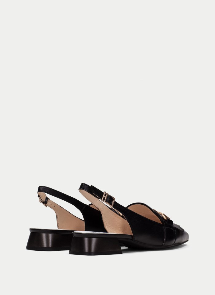 Hispanitas Zapato Plano Dali Negro Blanco