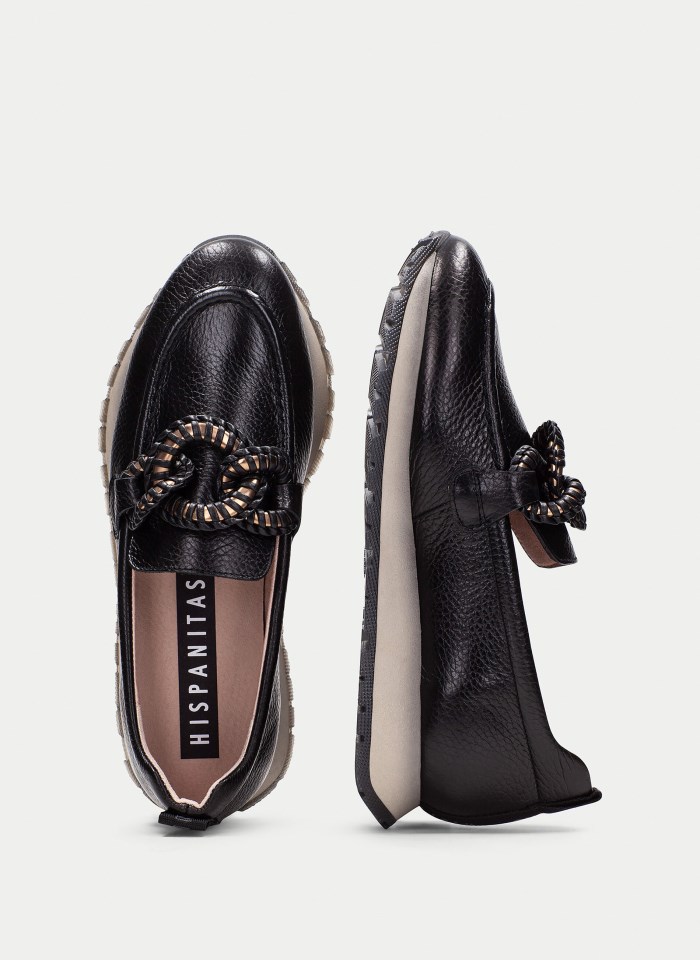 Hispanitas Mocasín Sport Kansas Negro