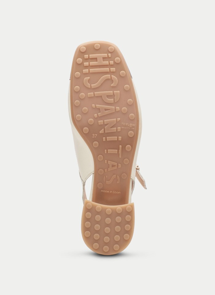 Hispanitas T Strap Oporto Latte Cava