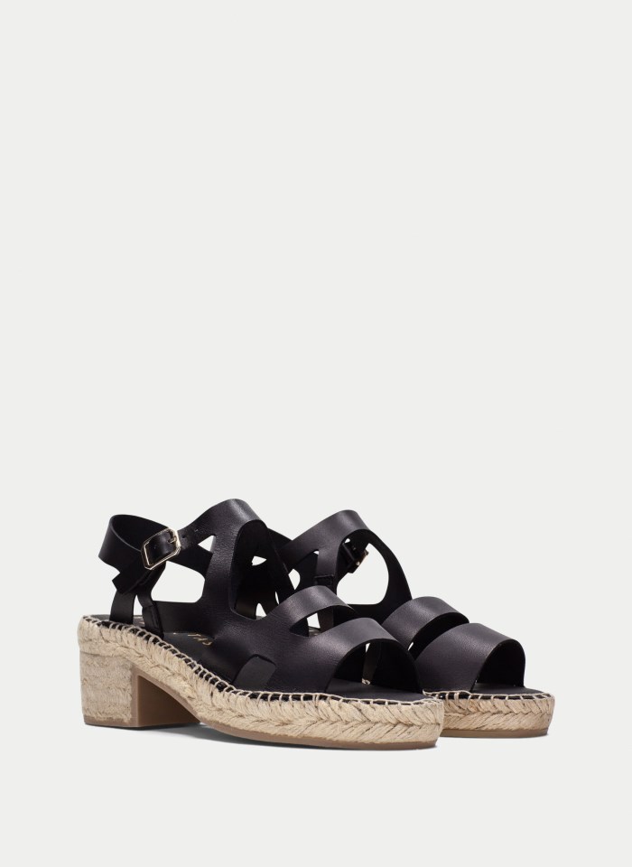 Hispanitas Espadrilles Yute Negro