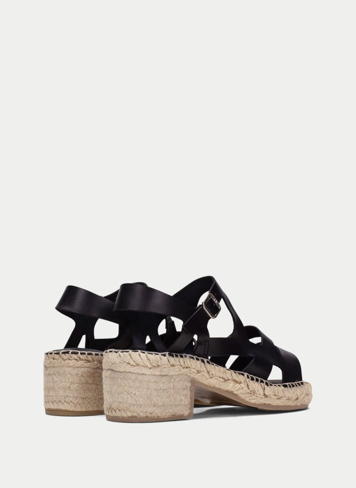 Hispanitas Espadrilles Yute Negro