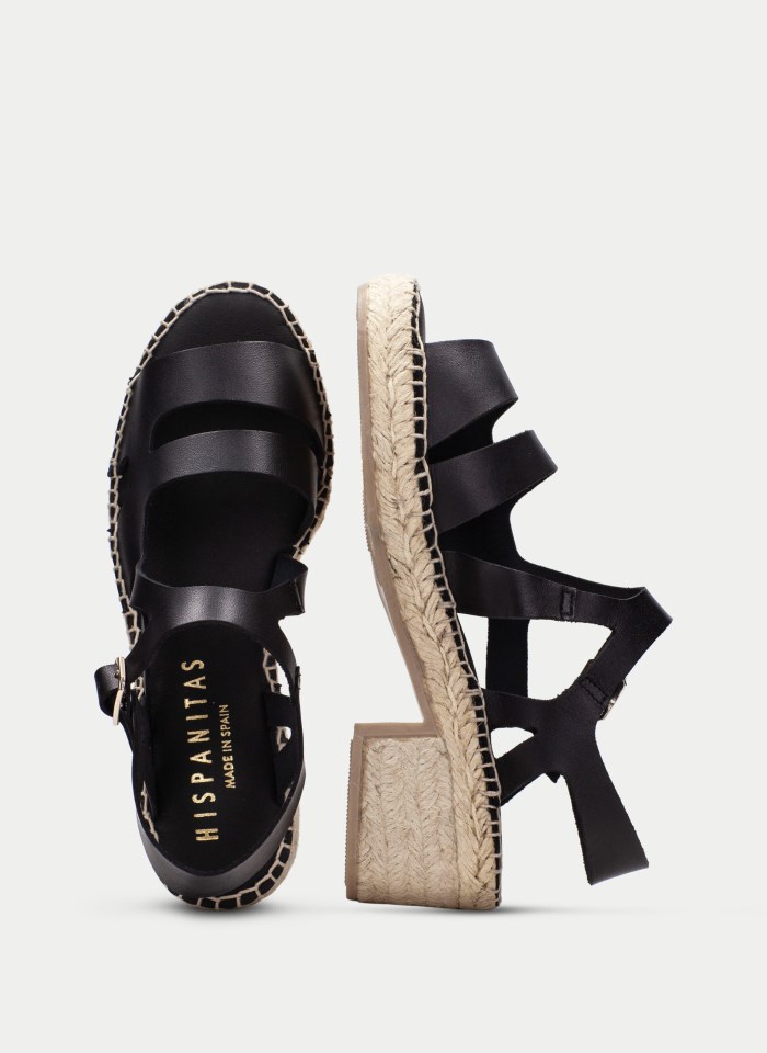 Hispanitas Espadrilles Yute Negro