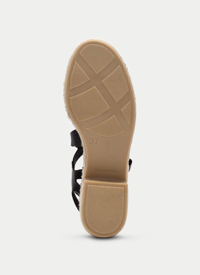 Hispanitas Espadrilles Yute Negro