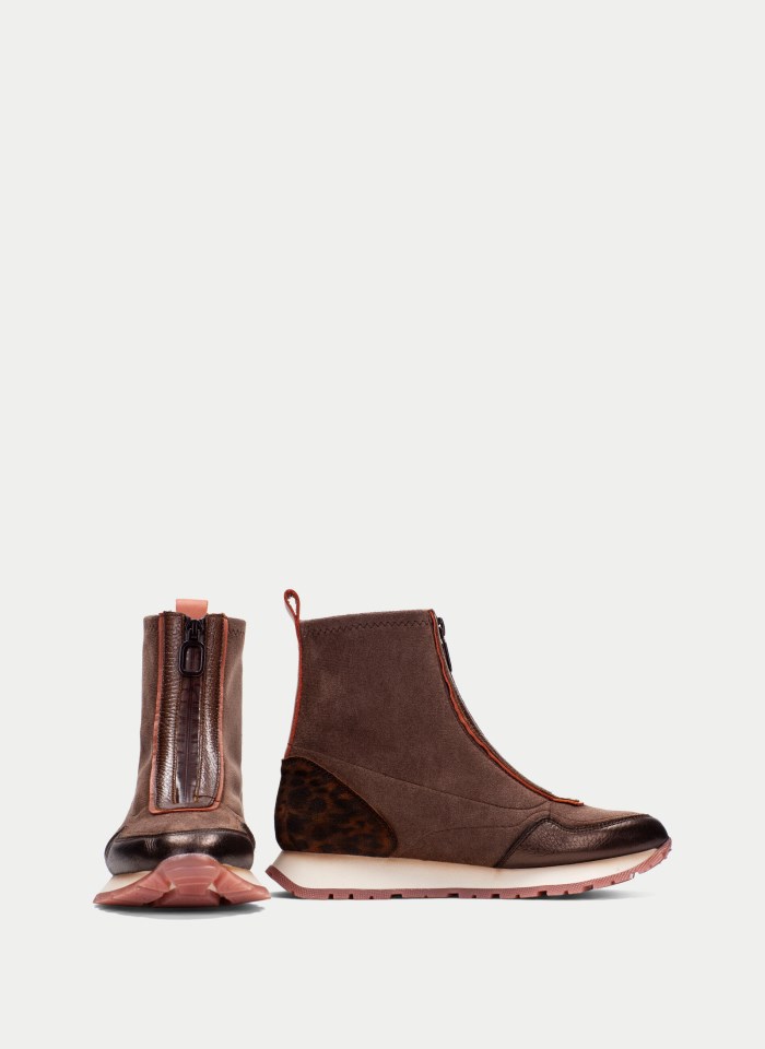 Hispanitas Botin Sport Kansas Avellana Leopardo