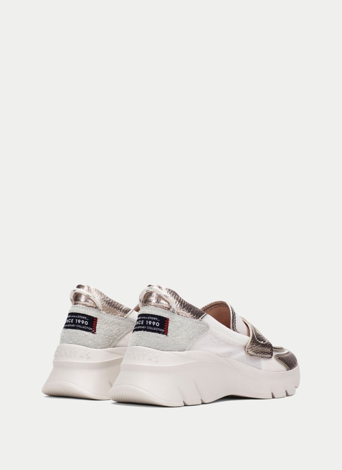 Hispanitas Mocasín Sport Habana Blanco Cava
