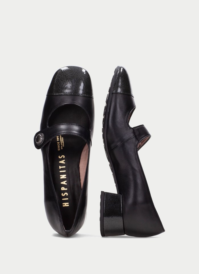 Hispanitas Mary Jane Oporto Negro Antracita