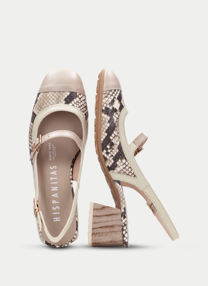 Hispanitas Destalonado Hanoi Python Taupe