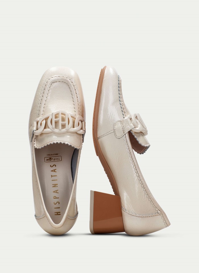 Hispanitas Mocasín Malta Crema